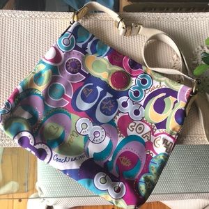 Coach Multicolor Gold Shoulder Bag